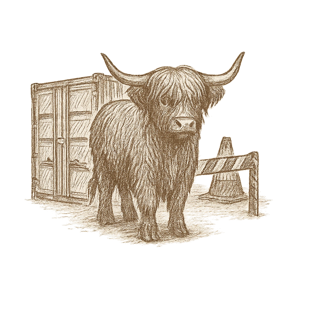 Mini-Highlands-Seite im Aufbau